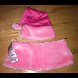Victoria\'s Secret NWT Sexy Little Things Santa Baby Faux Fur Pink Santa Hat? Victoria main image 2